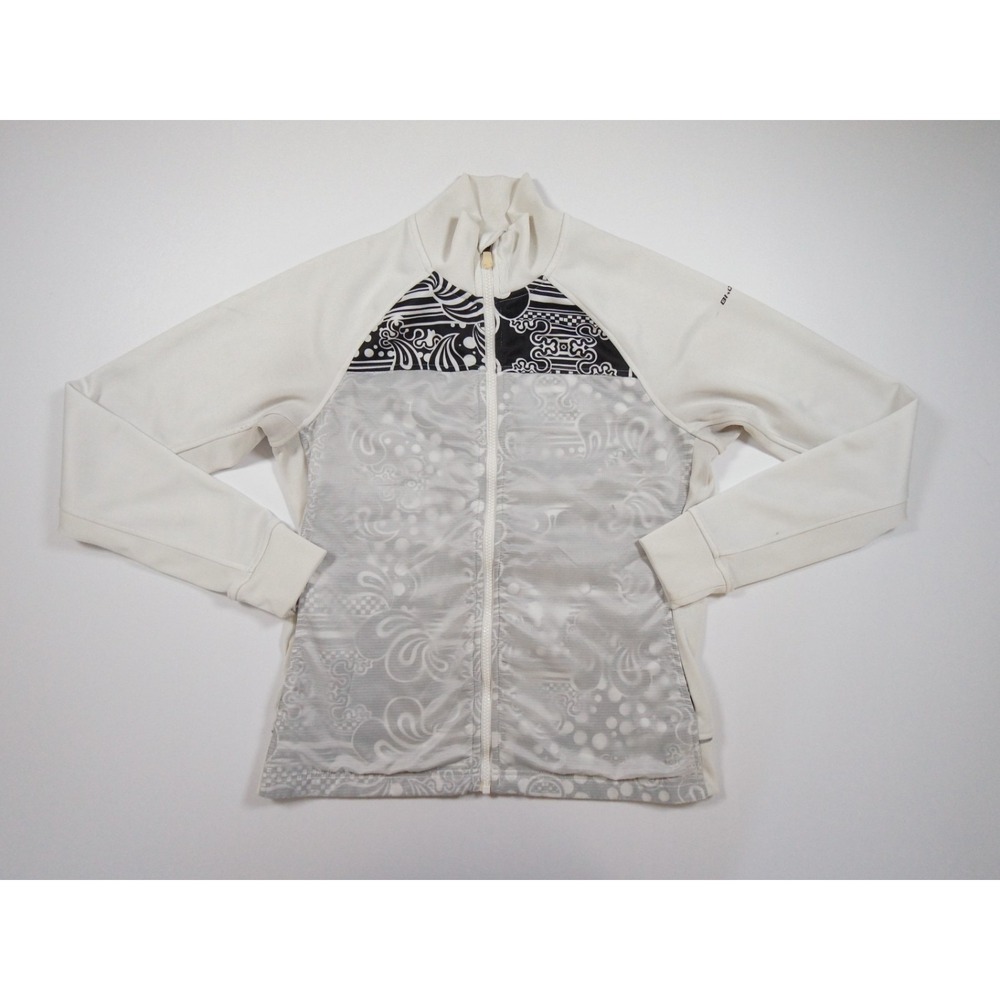 Brooks Jacket Womens Medium White Windbreaker Full Zip Running Active Ladies